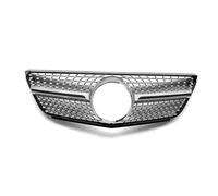 Rejillas Frontales Radiador Parrillas Delanteras ABS Para Mercedes Para Benz Clase B W245 B160 B170 B180 B200 B260 2009 2010 2011(Plata)