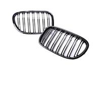 Rejillas Frontales Radiador Parrillas Parachoques Frontal Inferior Y Superior Rejilla Interior Doble Listón Para Serie 7 F01 F02 2008 2009 2010 2011 2012 2013 2014 2015(Dual Gloss Black)