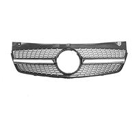 Rejillas Frontales Radiador Rejilla Frontal Para Mercedes Para Benz W639 Viano/Vito Estilo Diamante Negro Coche Parachoques Superior Capó Rejilla Ventilación Parrillas Carreras Rejilla Delantera