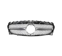 Rejillas Frontales Radiador Rejilla Parachoques Delantero Para Benz Para CLA Clase W117 2013 2014 2015 2016 Parrilla Deportiva Carreras Estilo GT Diamante Facelift ABS Accesorios(Diamond Silver)