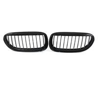 Rejillas Frontales Radiador Rejilla Riñón Parachoques Delantero Para E63 E64 6 Series 650i Para 2004-2010 Reelazo Parrilla Malla Estilo ABS Negro Brillante Rejilla Delantera