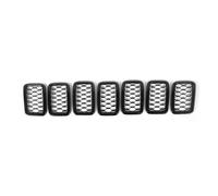 Rejillas Juego Parrillas delanteras Para Jeep Para Grand Para Cherokee 2014 2015 2016 2017 Parrillas Carreras Inserto Frontal Rejilla Nido Abeja Malla Decoración Cubierta