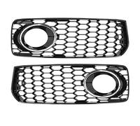 Rejillas Para Luz Antiniebla Coche, ABS Brillo Negro, 2 Piezas - Protección Resistente, Fácil Instalación, Compatible S - Line S5 08-12