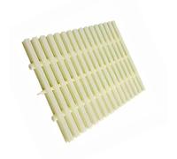 Rejillas para Piscinas con diseño de Retazos en Color Hueso, Tapas para desagües de rebosadero de terraza, 25x100cm, Paquete de 6 Piezas: adecuadas para soluciones de Drenaje de Piscinas, ga