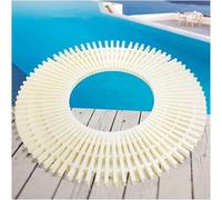 Rejillas para Piscinas, Rejilla de Drenaje de ABS Blanca, canaleta de desbordamiento - 25 x 100 cm - Sistema de Drenaje Duradero para una gestión eficiente del Agua, Ideal para Piscinas Ente