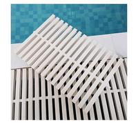 Rejillas para piscinas, rejilla de drenaje de piscina ajustable y extraíble - Cubierta de desbordamiento de plástico duradero para entradas de vehículos, terrazas y duchas - Rejilla de canaleta d