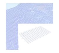 Rejillas para piscinas, rejilla de drenaje para piscinas de alta resistencia - Paquete de 10 rejillas de desbordamiento de 30x100cm para patios, entradas de vehículos, terrazas de piscinas y uso