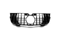 Rejillas Parachoques Delantero Para Benz Para Clase GL Para X164 Para GL350 GL450 GL500 GL550 2007 2008 2009 Parrilla Delantera Actualización Ajuste Estilo Diamantes Rejilla Frontal(Negro)