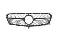 Rejillas Parachoques Delantero Para Benz Para Clase GLA Para X156 Para GLA180 Para GLA200 GLA45 2014-2016 Para GTR Estilo Parachoques Rejilla Superior Diamantes Rejilla Frontal(Diamonds-Silver)