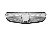 Rejillas Parachoques Delantero Para Benz Para GLC Para X253 2015-2019 GLC250 GLC300 GLC350e Para GTR Estilo Cromo Diamantes Racing Grille Rejillas Parachoques Delantero Rejilla Frontal(Diamond-Silver)