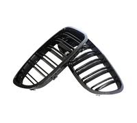 Rejillas Parachoques Delantero Para Serie 5 Para F10 Para F11 Para F18 520d 530d 540i 2010-2017 Parrilla Riñón Negra Brillante Coche Carreras Listones Dobles Rejilla Frontal(Double Line Black)