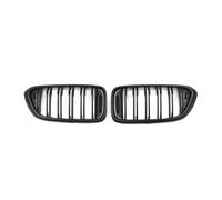 Rejillas Parachoques Delantero Para Serie 6 G32 2017-2020 640i Parachoques Delantero Estilo Fibra Carbono Parrilla Carreras Doble Línea Rejillas Lámina Brillante Rejilla Frontal(Double-Matte Black)