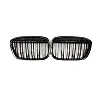 Rejillas Parachoques Delantero Para X1 Para F48 Para F49 2016 2017 2018 2019 2020 Para XDrive Parachoques Delantero Negro Brillante Rejilla Riñón Rejillas Doble Línea Rejilla Frontal(Glossy Black)