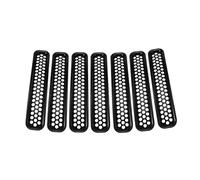 Rejillas radiador delanteras coche Para Jeep Para Wrangler TJ 1997 1998 1999 2000 2001 2002 2003-2006 Parrilla Delantera Parrilla Delantera Kits De Cubierta Protectora Hueca