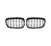 Rejillas radiador delanteras coche Para Serie 1 Para F20 Para F21 2011-2014 Rejilla Parachoques Delantero Protector Radiador Parrilla Accesorios Para Automóvil(Gloss Black)