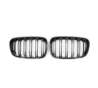 Rejillas radiador delanteras coche Para Serie 1 Para F20 Para M140i 118d Para F21 2012-2014 Accesorios Parrilla Delantera Parrillas Parrilla Delantera Coche(Double-Gloss Black)
