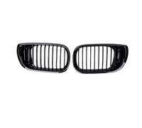 Rejillas radiador delanteras coche Para Serie 3 Para E46 4 Puertas 2002-2005 Rejilla Parachoques Delantero Parrilla Delantera Automóvil Brillante/mate Capó Una Sola Lama(Glossy Black)