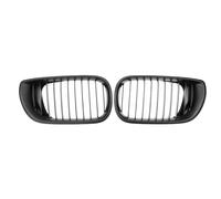 Rejillas radiador delanteras coche Para Serie 3 Para E46 4 Puertas 2002-2005 Rejilla Parachoques Delantero Parrilla Delantera Automóvil Brillante/mate Capó Una Sola Lama(Matte Black)