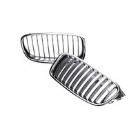 Rejillas Radiador Delanteras Rejilla De Marco Cromado Plateado ABS Para Serie 3 F30 F31 F35 2012 2013 2014 2015 2016 2017 2018 320i 328i 330i 340i(Chrome Black)
