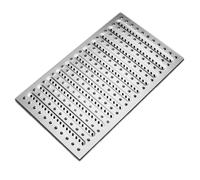 Rejillas ranuradas de Acero Inoxidable - Paquete de 5, 58x35x2,5 cm, adecuadas para desagües Exteriores en Patios, aceras, Jardines, centros comerciales y Espacios comerciales - soluciones d