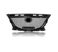 Rejillas rejilla Parrilla Frontal Para Coche Y Alerón Inferior Parachoques Hoja Divisora de Labios Para Mazda 3 Para Axela 2014-2016