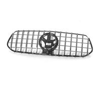 Rejillas rejilla Rejilla Frontal Para Benz W167 Para GLE Class 2020-2023 Modelo Deportivo Solo Estilo GT Parachoques Superior Coche Parrilla Malla(Plata)