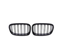 Rejillas Rejilla Riñón Delanteras Para Serie 1 F20 M140i 118D F21 2012-2014 Parrillas Delanteras Parrilla Riñones(Double-Matte Black)