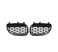 Rejillas Rejilla Riñón Delanteras Para Serie 5 E60 E61 Para M5 325i 2004-2009 Rejillas Delanteras Competición Parrilla Riñones(Diamond-Chrome Black)