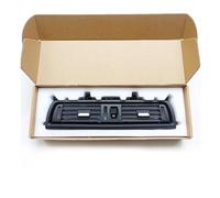 Rejillas Ventilación Aire Acondicionado Coche Reemplazo Conjunto Ventilación CA Aire Acondicionado Central Tablero Para BMW 5 Series F10 F11 64229166885 6422 9209136(Plain Black Cover)