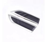 Rejillas Ventilación Capó Automóvil 2 Unids/Lote Pegatina 3D Capó De Coche Rejilla Cromada Ventilación De Flujo De Aire Decoración Exterior De Coche Pegatinas De Diseño Cromadas