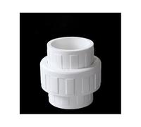 REJNHO 1 conector de junta de tubería de PVC duradero para acuarios y riego de jardín, accesorio de unión recta de 20 a 110 mm (blanco, 110 mm)