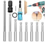 REJOECE 10 Piezas Portapuntas Magnético 1/4 Hexagonal Destornillador, Porta Puntas Atornillador Imantadas, Portapuntas de Taladro Eléctrico, Extensiones de Porta Puntas 150/100/75/66/60mm