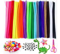 REJOECE 511 Piezas Limpiapipas Manualidades Set, Limpia Pipas para Manualidades, Limpiapipas Colores, Limpia-Pipa, Pipe Cleaner para Decoración y puede hacer Flores, Animales