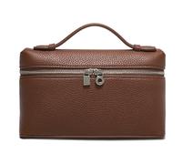 Rejolly Bolso cruzado para mujer, bolso pequeño con asa superior, bolso de hombro de diseño, bolso de mano silencioso de lujo de cuero moderno, Café, 7.9 x 2.8 x 4.3