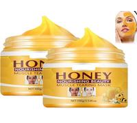 Rejuvenating Honey Tear-Off Mask - Honey Tear off Mask Peel Mask - Honey Nourishing Muscle Tearing Mask,Honey Tearing Facial Mask Anti-Aging Face Mask For Shrink Pores Improve Skin Vitality (2Pcs)
