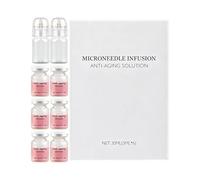 Rejuvenecimiento facial - Concentrado facial revitalizante, rodillo manual con agujas de titanio, carcasa de acero inoxidable hipoalergénico, herramienta reafirmante, para mujeres antes del maquillaje