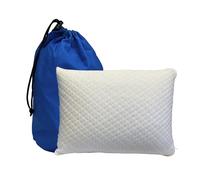 RejuveNite Mini Almohada de Viaje, 100% látex Talalay, comprimible, Ligera y compacta, para Dormir en Vacaciones, Camping, Senderismo, Aviones, hoteles, hogar