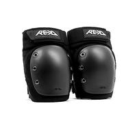 Rekd Ramp Knee Pads Black M, Impact Resistant Heavy Duty Neoprene Pads for Action Sports, Adjustable Straps, Breathable Material, Shock Absorption, Unique Ergonomic Fit for Comfort and Safety