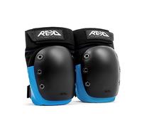 REKD Ramp Knee Pads Rodilleras Skateboard Unisex Adulto, Black/Blue, M