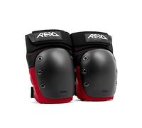 REKD Ramp Knee Pads Rodilleras Skateboard Unisex Adulto, Black/Red, L