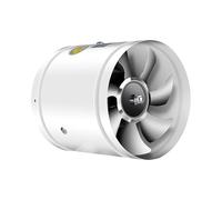 REKEELL Ventilador axial Extractor de Aire de ventilación Potente de 4/6/7/8 Pulgadas, Extractor de Aire de Tubo de Metal de 220 V for el hogar, el baño y el almacén(4 Inches)