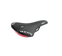 Reko Sport SIL - Sillín para bicicletas de carretera y MTB, con luz LED trasera integrada, cómodo y resistente, unisex para hombre y mujer, sillín profesional 100% fabricado en Italia