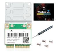 REKONG Tarjeta WiFi 6E Mini PCIe, MPE-AXE3000H Tri-Band 5400Mbps, Bluetooth 5.3, 6GHz, baja latencia, para actualización de laptop para juegos 4K/8K (sustituye a AC7260)