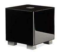 REL Acoustics Subwoofer T/5x, controlador de alimentación descendente de 8 pulgadas, puerto inalámbrico Arrow, negro brillante