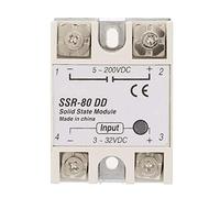 Rel¨¦ de Estado S¨®lido Industrial M¨®dulo SSR80DD 80A 332V-5200V DC AC para Automatizaci¨®n de Procesos