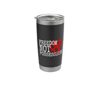 Relación Anarquía Freedom Not Possession Poliamor Vaso térmico de acero inoxidable de doble pared