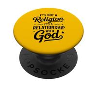 Relación Dios No Una Religión Fe Cristiana PopSockets PopGrip Adhesivo