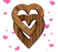 Relacionado | Decoración de escritorio de madera,Artesanía romántica de corazón conectado | Para parejas de recién casados, decoradores del hogar, amantes de las manualidades, propietarios de casa