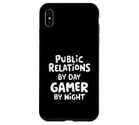 Relaciones Públicas por Día Jugador de Noche PR Trucos Videojuegos Carcasa para iPhone XS MAX