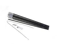 Relags Fibra de Vidrio Tienda Barra, Negro, One Size